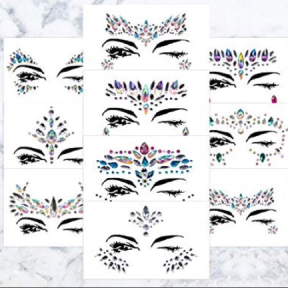 (E) Adhesive Facial Jewels - Picture 8 of 8